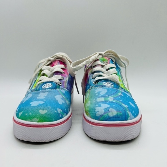 HEEELYS PRO 20 PINK & SKY BLUE ROLLER SNEAKERS YOUTH SZ 5 OR WOMENS SIZE 6 - Picture 2 of 15